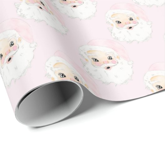  roze kerstpapier cadeaupapier (Rol Hoek)