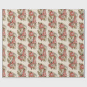 roze kerstpapier II met onmiddellijke verpakking Cadeaupapier (Vlak)