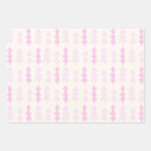Roze kerstpapier inpakpapier vel (Voorkant)