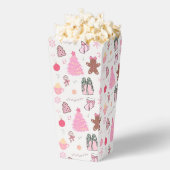 Roze Kerstpatroon Bedankdoosjes (Popped)