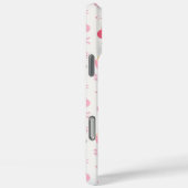 Roze Kerstpatroon Case-Mate iPhone Case (Achterkant / Rechts)