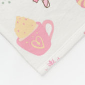 Roze Kerstpatroon Fleece Deken (Hoek)