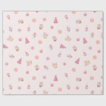 Roze Kerstpatroon met een Cozy Sfeer
