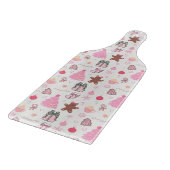 Roze Kerstpatroon Snijplank (Hoek)
