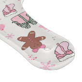 Roze Kerstpatroon Snijplank (Hoek)