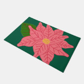 Roze Kerstpunt Deurmat (Schuin)