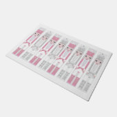 Roze kerstrecker Mat (Schuin)