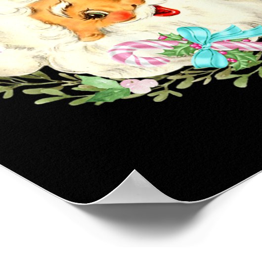  roze kerstrecorder Roze kerstontwerp Poster (Hoek)