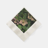 Roze kerstroos servet (Hoek)