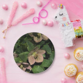 Roze kerstrozen papieren bordje (Feest)
