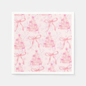 Roze kerstservetten servet (Voorkant)