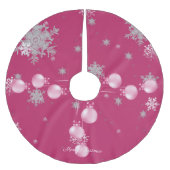 Roze kerstsierbomen kerstboom rok (Voorkant)