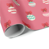 Roze kerstsierpapier cadeaupapier (Rol Hoek)