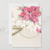 Roze Kerstslinger | Uitnodiging voor feestelijke (Achterkant)