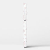  roze kerstsnowflakes op winterwit Case-Mate iPhone case (Achterkant / Links)