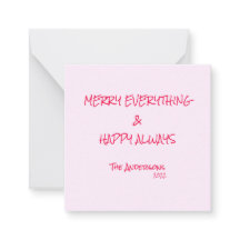 Roze Kerststok Happy Holidays Prettig Alles