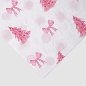 Roze kersttissuepapier tissuepapier (Detail)