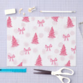 Roze kersttissuepapier tissuepapier (Craft)