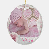  roze kerstversiering in Floral Keramisch Ornament (Links)