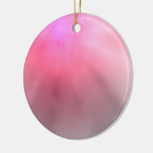 Roze kerstversiering keramisch ornament (Links)
