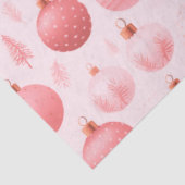 Roze kerstversiering tissuepapier (Detail)