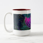 Roze kerstversiering tweekleurige koffiemok (Links)