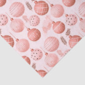 Roze Kerstversieringen Pijnboombladeren Kerstmis Tissuepapier (Detail)