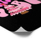 Roze Kerstvibes Kerstkerstpyjama Poster (Hoek)