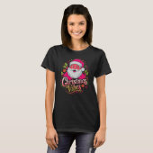 Roze Kerstvibes T-shirt (Voorkant volledig)