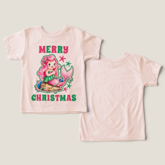 Roze Kerstzeemeermin (Ontwerp Voorkant & Achterkant)