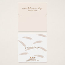 Roze Ketting Display Visitekaartje