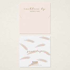 Roze Ketting Display Visitekaartje