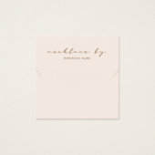 Roze Ketting Display Visitekaartje (Voorkant)