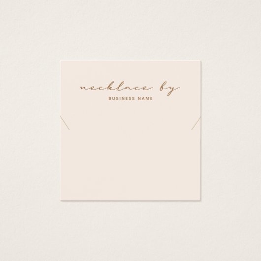 Roze Ketting Display Visitekaartje (Voorkant)