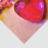 Roze Ketting van het hart Tissuepapier (Detail)