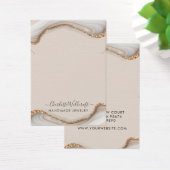 Roze Ketting voor het afvangen van vloeiend gegolf Visitekaartje (Bureau)