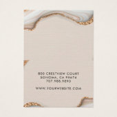 Roze Ketting voor het afvangen van vloeiend gegolf Visitekaartje (Achterkant)