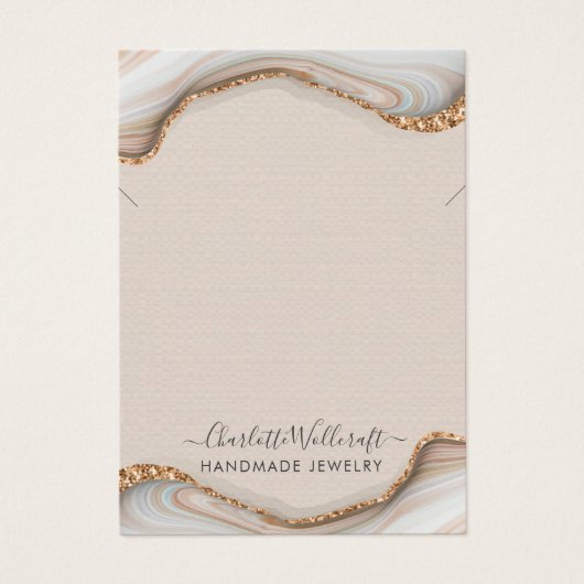 Roze Ketting voor het afvangen van vloeiend gegolf Visitekaartje (Voorkant)