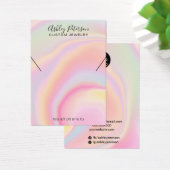 roze ketting voor regenboogsieraden , eenhoornacht visitekaartje (Bureau)