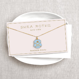 Roze Kettingen Armband Display Kaart