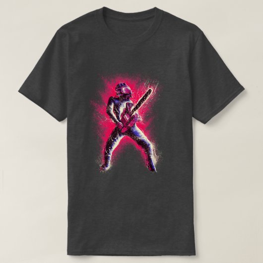 Roze kettingzaag t-shirt (Design voorkant)