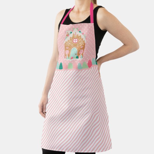 Roze keukenbrood All-Over Print Apron Schort (Insitu)