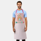 Roze keukenbrood All-Over Print Apron Schort (Gedragen)