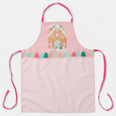 Roze keukenbrood All-Over Print Apron Schort (Voorkant)