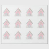 Roze keukenbroodpakpapier cadeaupapier (Vlak)