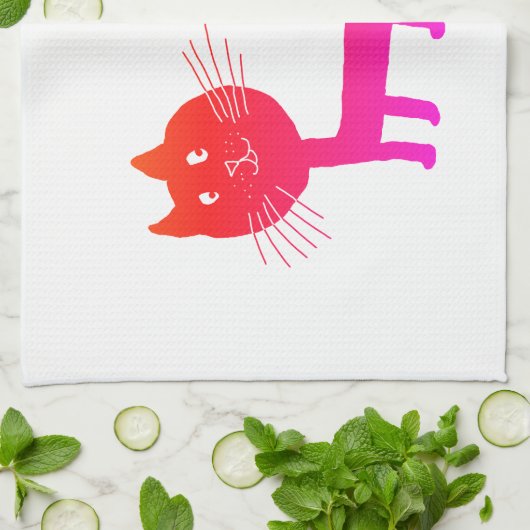 Roze keukendoek theedoek (Gevouwen)