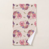 Roze keukendoekset voor Butterfly-bijen Bad Handdoek (Handdoek)