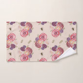 Roze keukendoekset voor Butterfly-bijen Bad Handdoek (Handdoek)