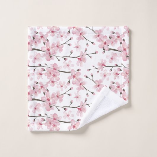 Roze keukendoekset voor Cherry Blossom Bad Handdoek (Wasdoekje)