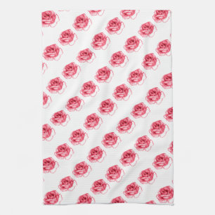 roze keukenhanddoek